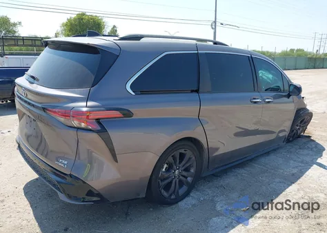 2021 Toyota Sienna Xse из США, поврежденный, VIN 5TDDRKEC2MS021750